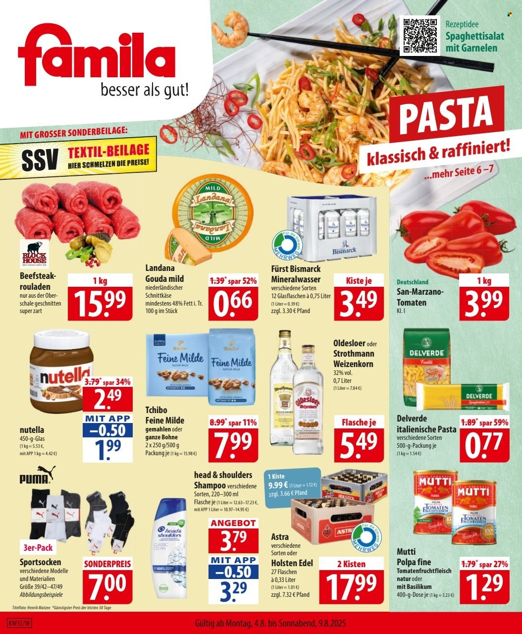 famila Prospekte  - 4.08.2025 - 9.08.2025. Seite 1