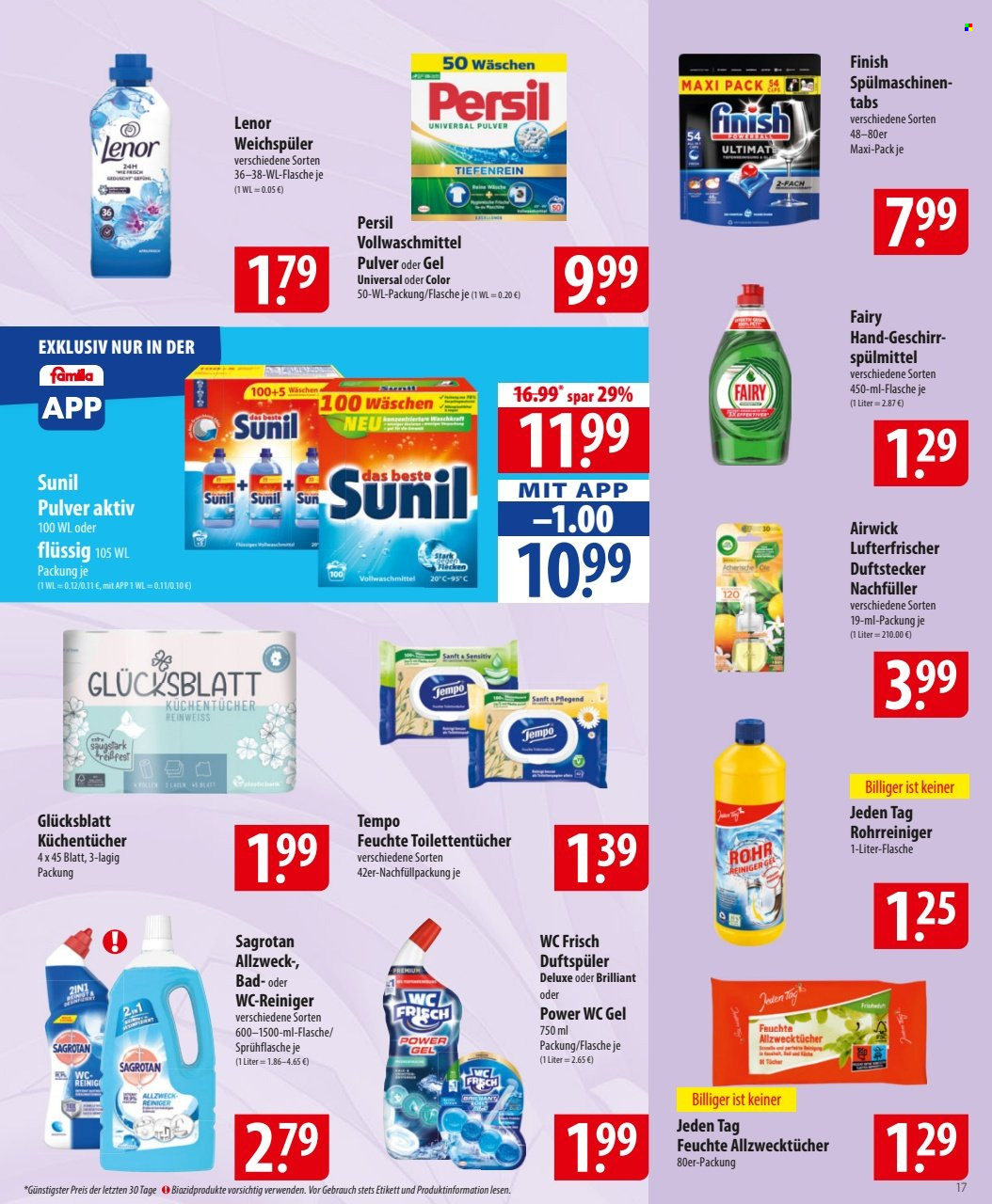 famila Prospekte  - 4.08.2025 - 9.08.2025. Seite 17