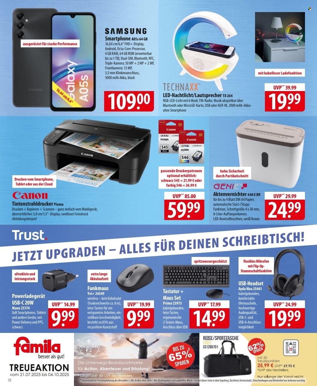 famila Prospekte  - 4.08.2025 - 9.08.2025. Seite 18