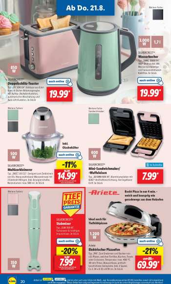 thumbnail - SILVERCREST® Mini-Sandwichmaker/-Waffeleisen