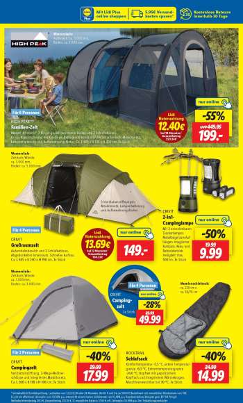 thumbnail - CRIVIT Campingzelt