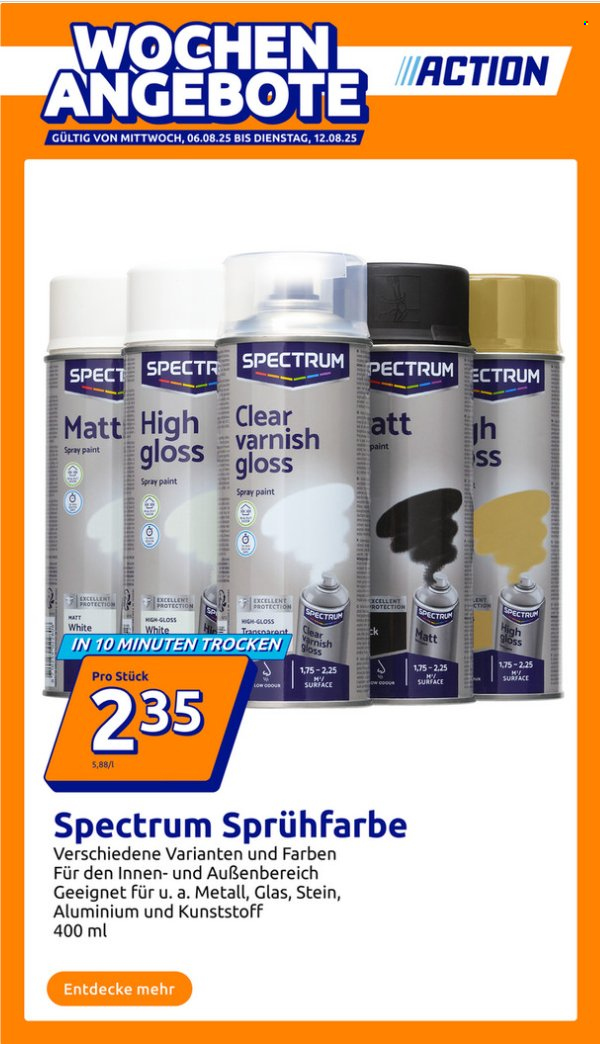 Action Prospekte  - 6.08.2025 - 12.08.2025. Seite 1