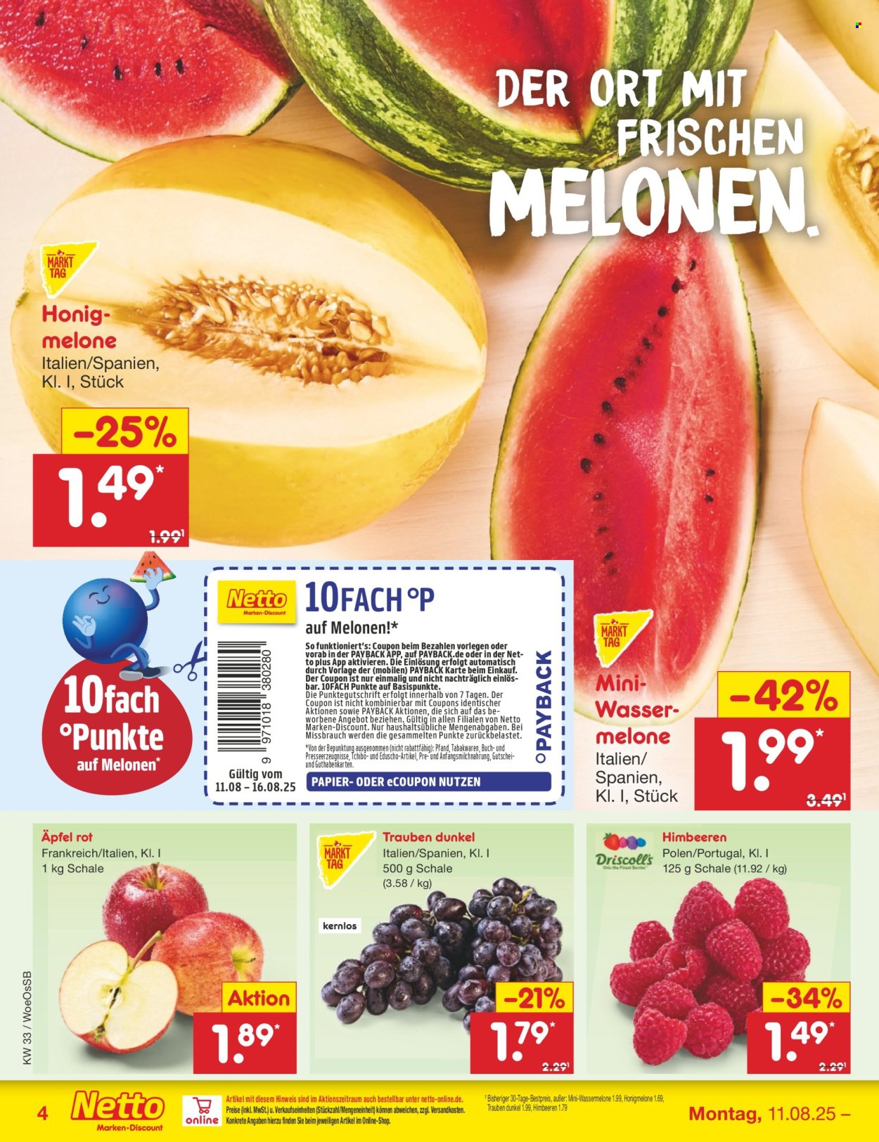Netto Marken-Discount Prospekte  - 11.08.2025 - 16.08.2025. Seite 4