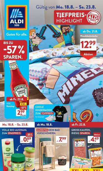 Prospekte ALDI SÜD - 18.08.2025 - 23.08.2025.