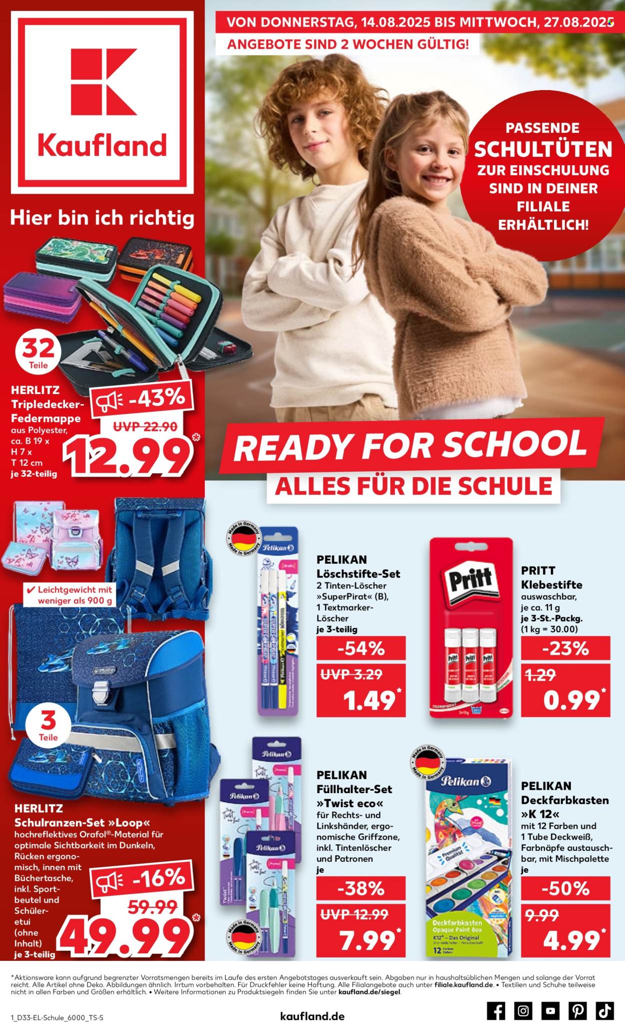 Kaufland Prospekte  - 14.08.2025 - 27.08.2025. Seite 1