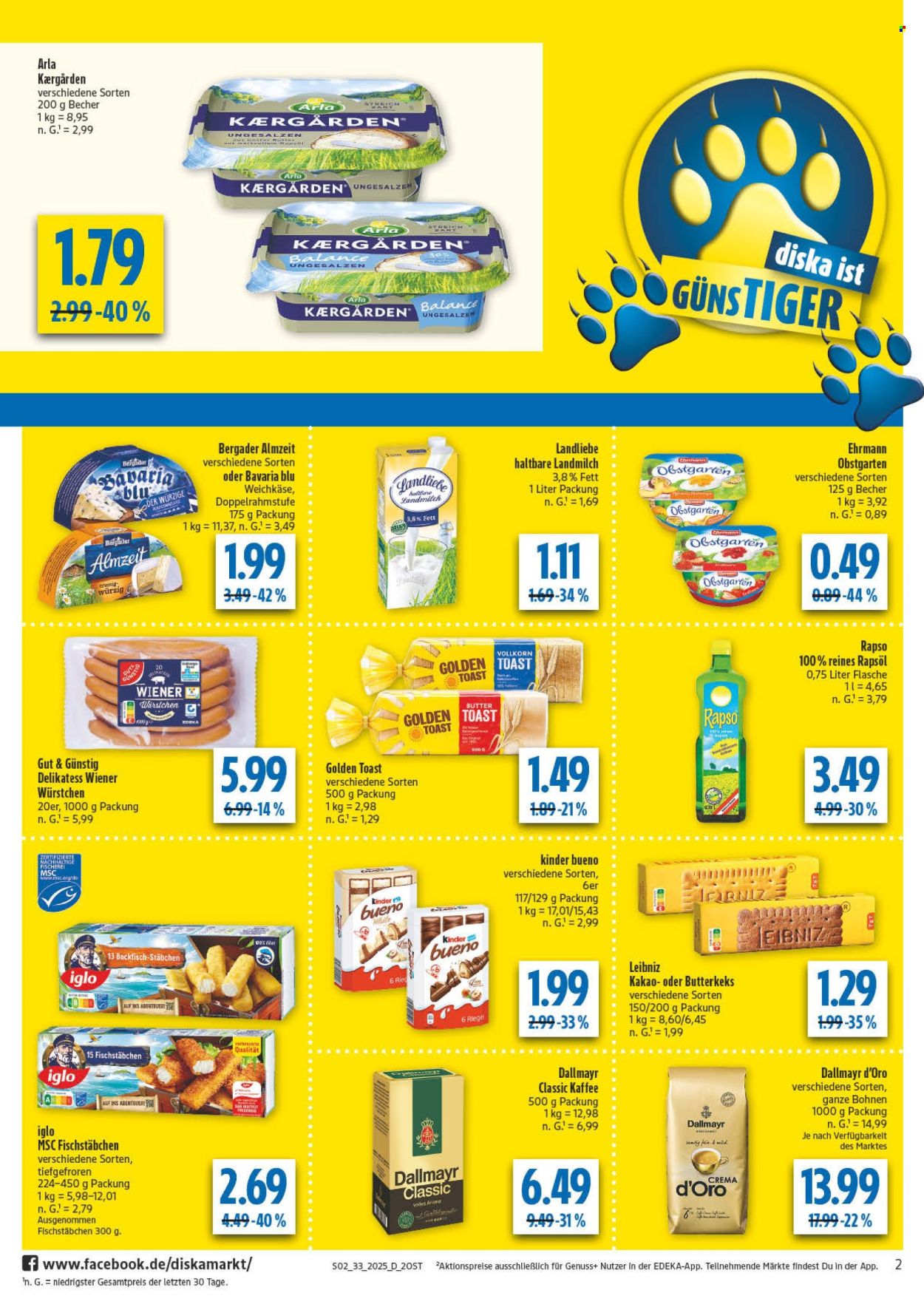Diska Prospekte  - 11.08.2025 - 16.08.2025. Seite 2