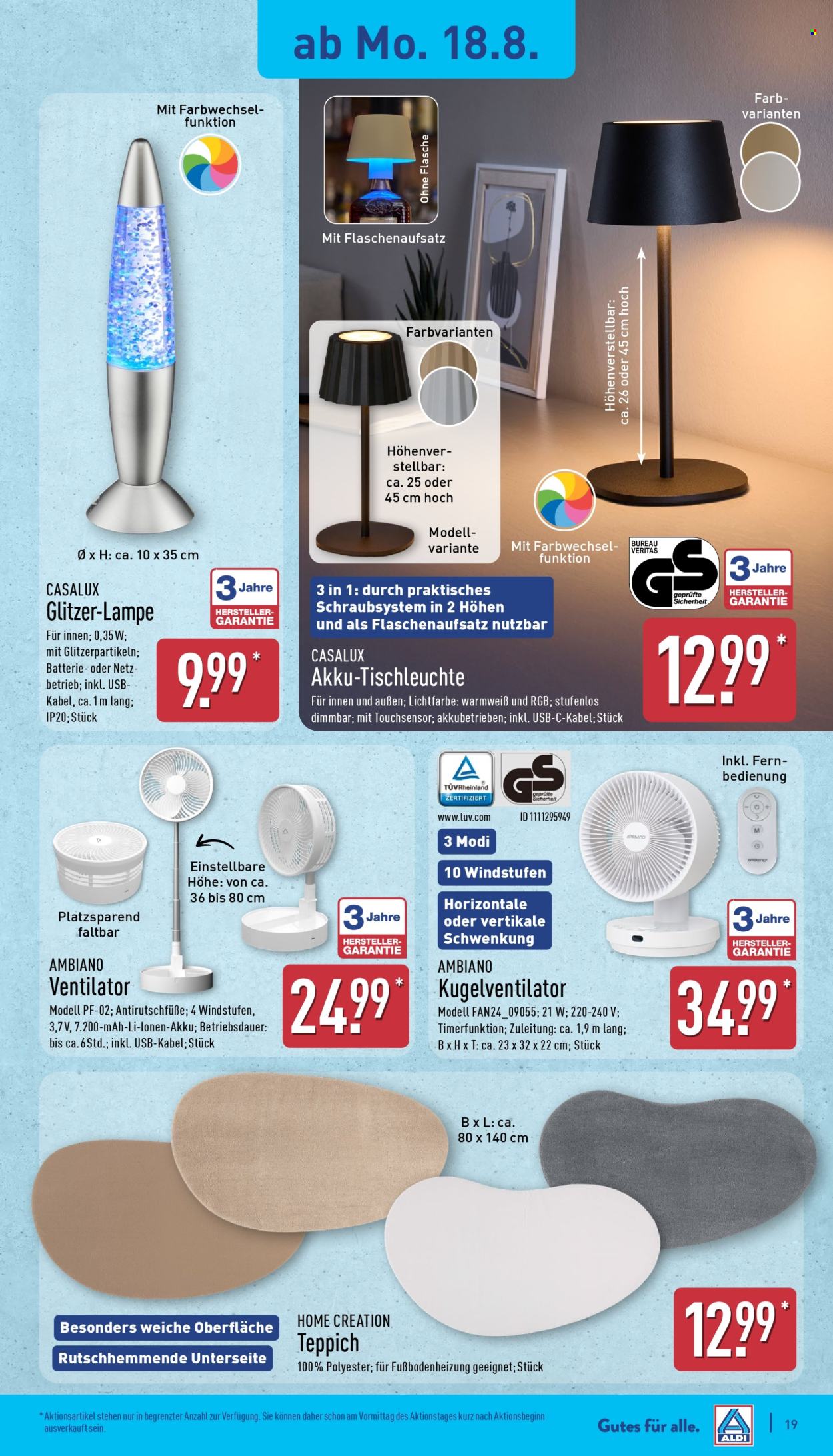 ALDI Nord Prospekte  - 18.08.2025 - 23.08.2025. Seite 19