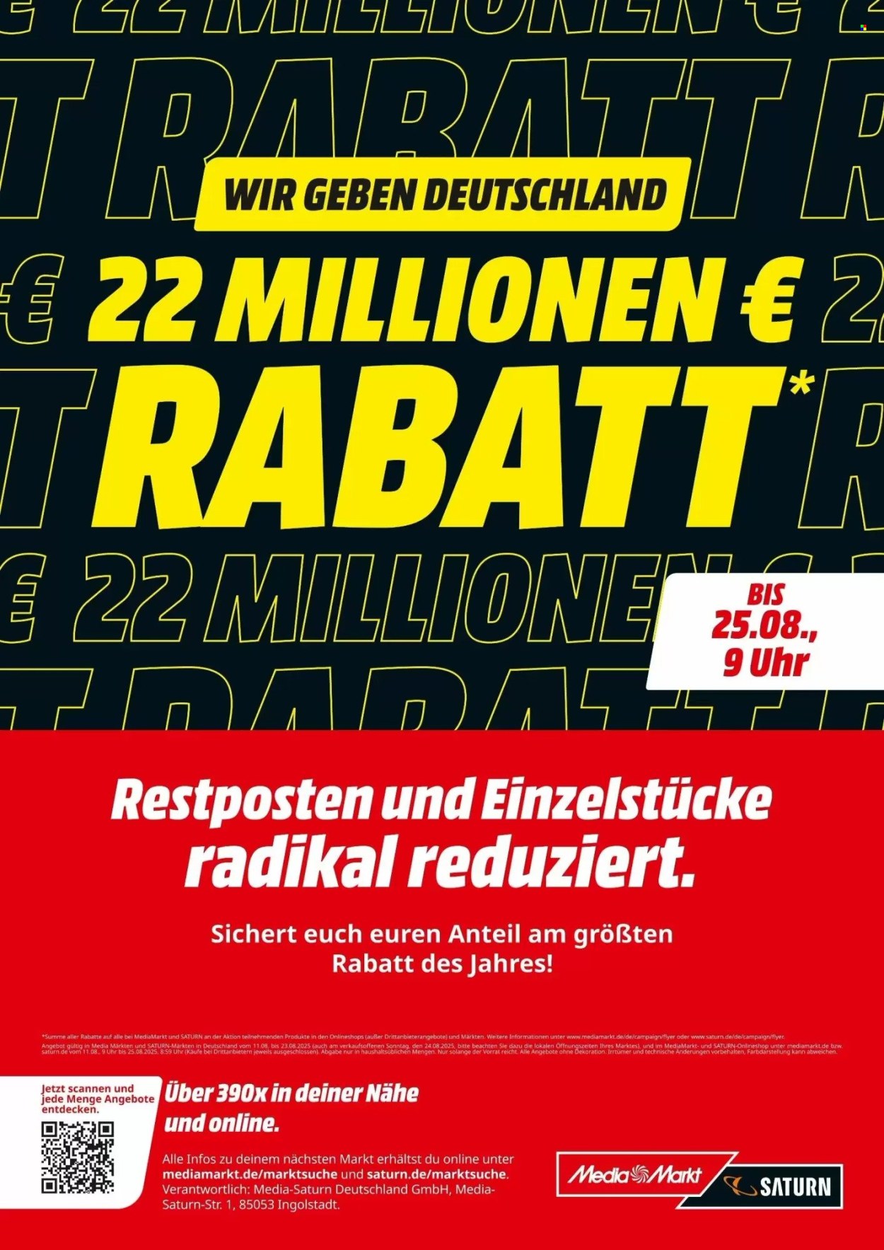 MediaMarkt Prospekte  - 11.08.2025 - 25.08.2025. Seite 1