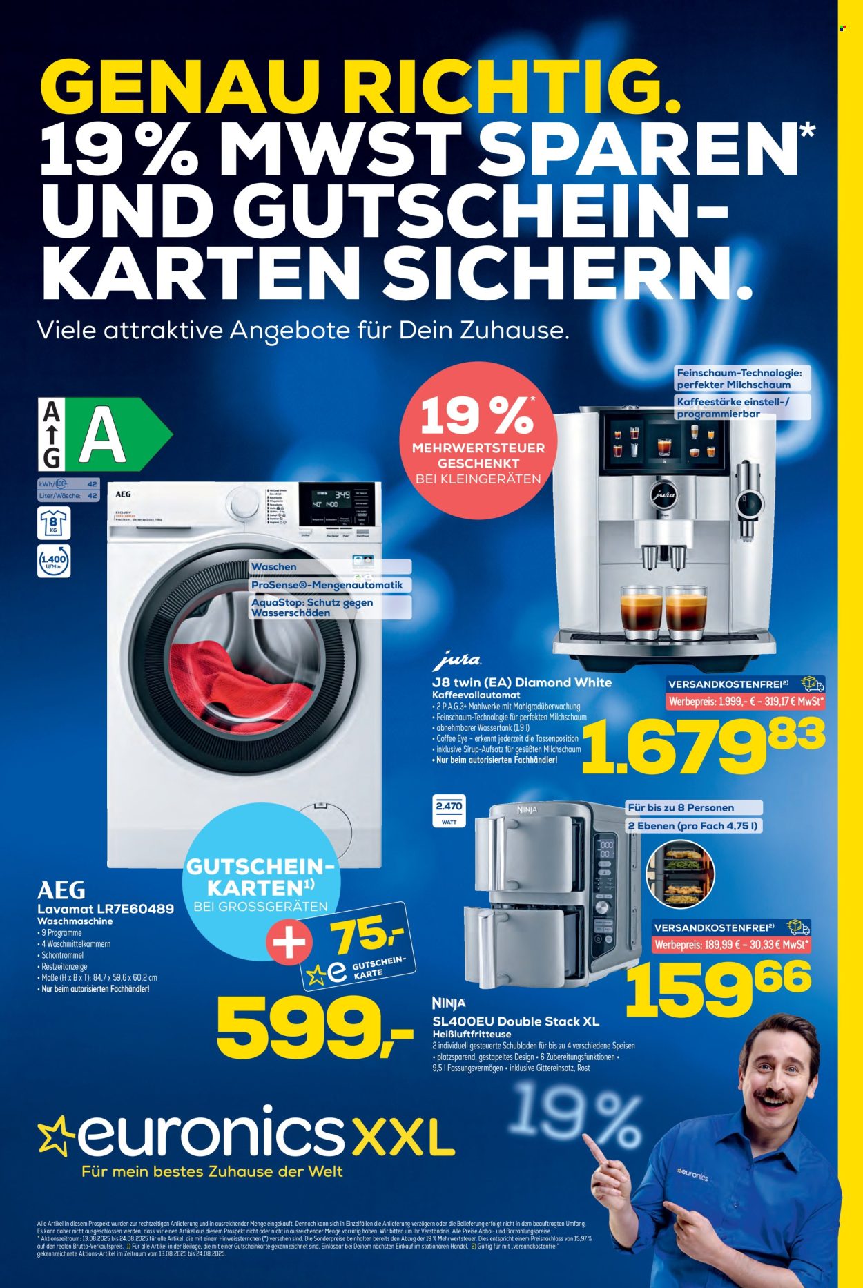 Euronics Prospekte  - 13.08.2025 - 24.08.2025. Seite 1