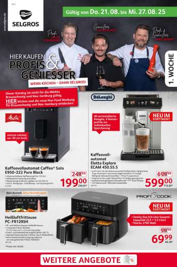 Prospekte Selgros - 21.08.2025 - 27.08.2025.