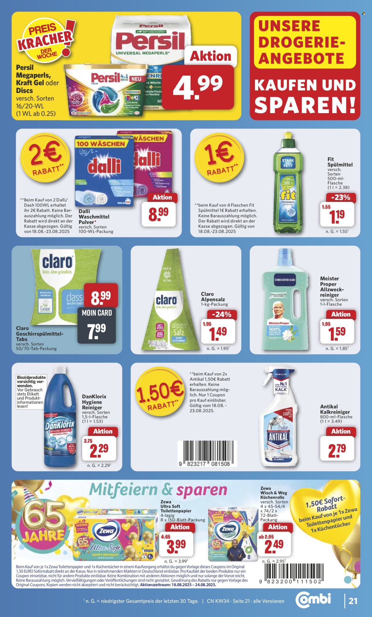Combi Prospekte  - 18.08.2025 - 23.08.2025. Seite 29