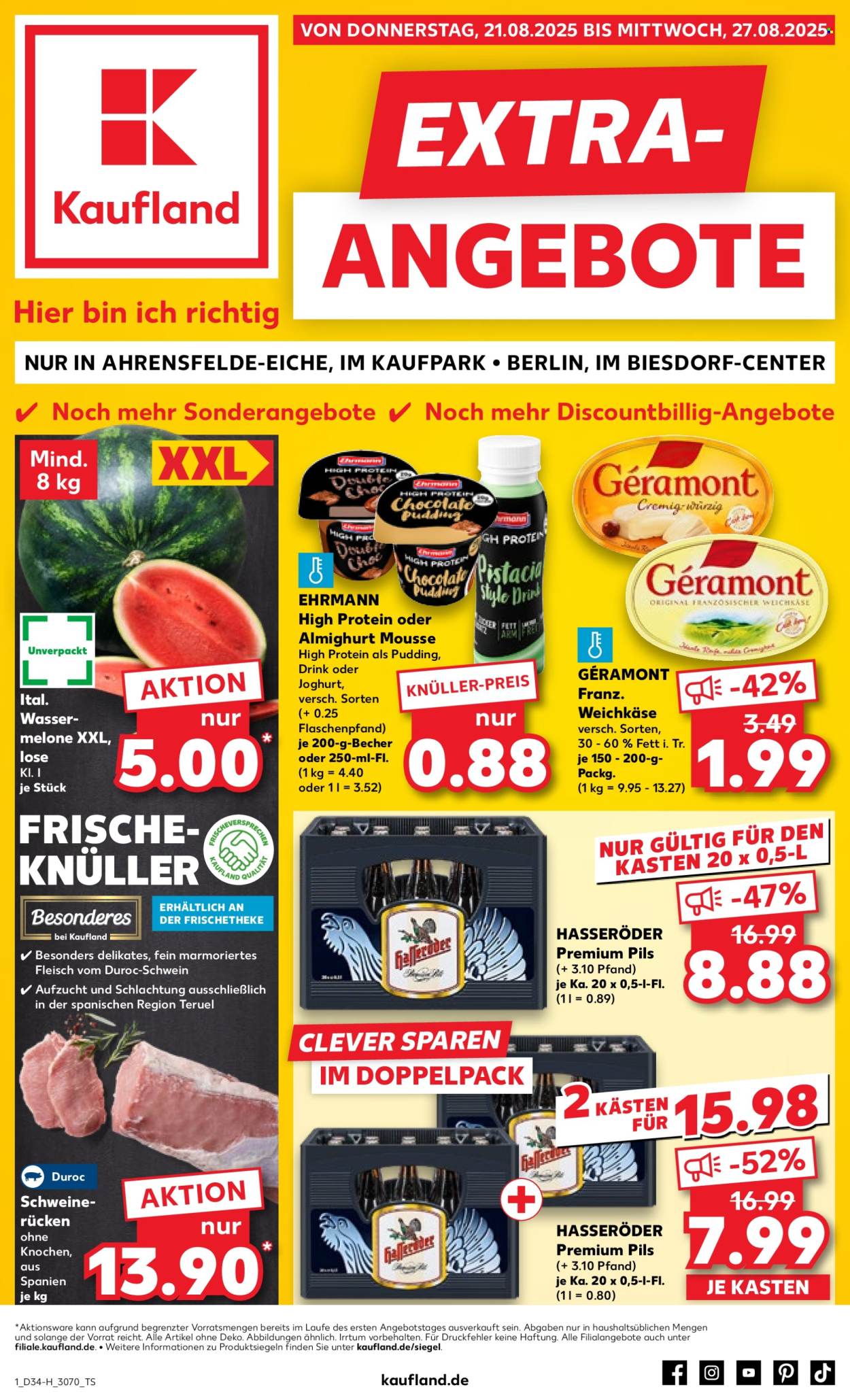 Kaufland Prospekte  - 21.08.2025 - 27.08.2025. Seite 1