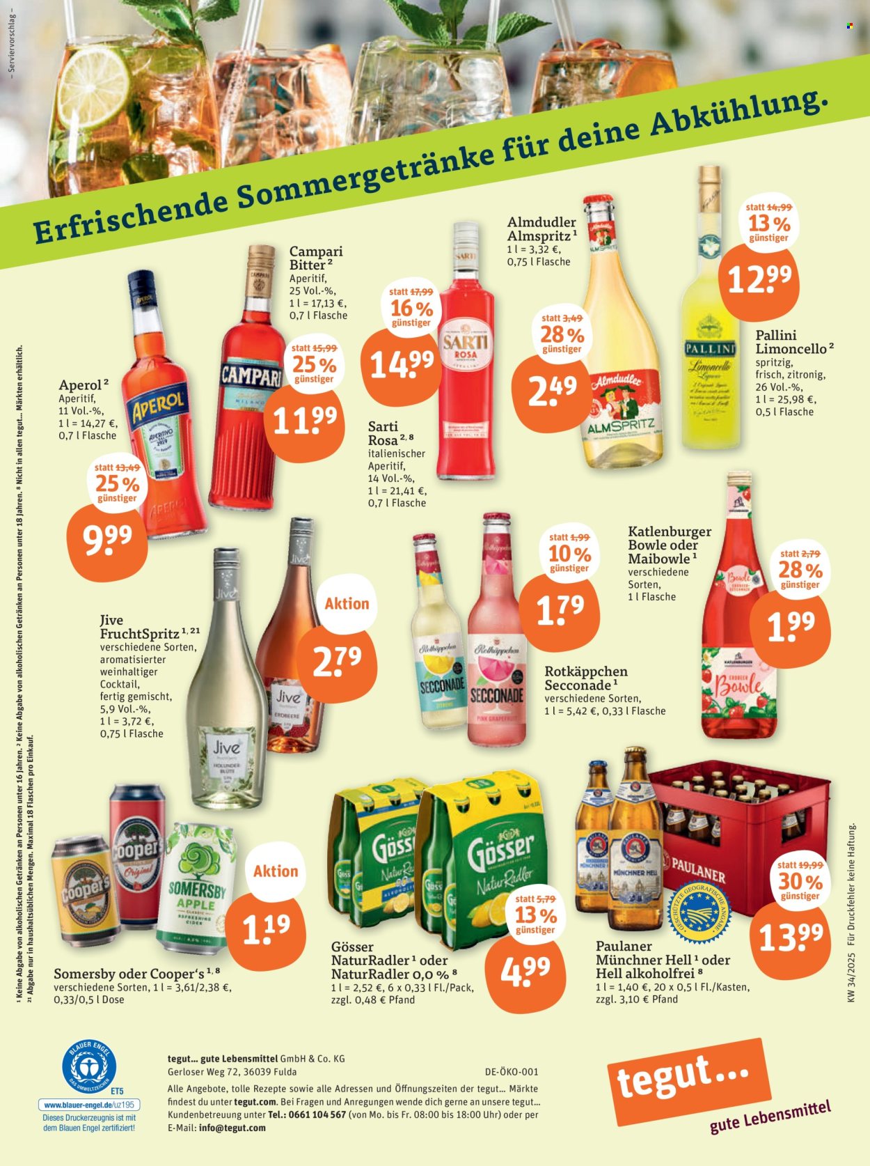 tegut... Prospekte  - 18.08.2025 - 23.08.2025. Seite 23