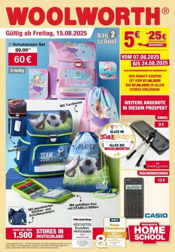 Prospekte Woolworth - 15.08.2025 - 25.08.2025.