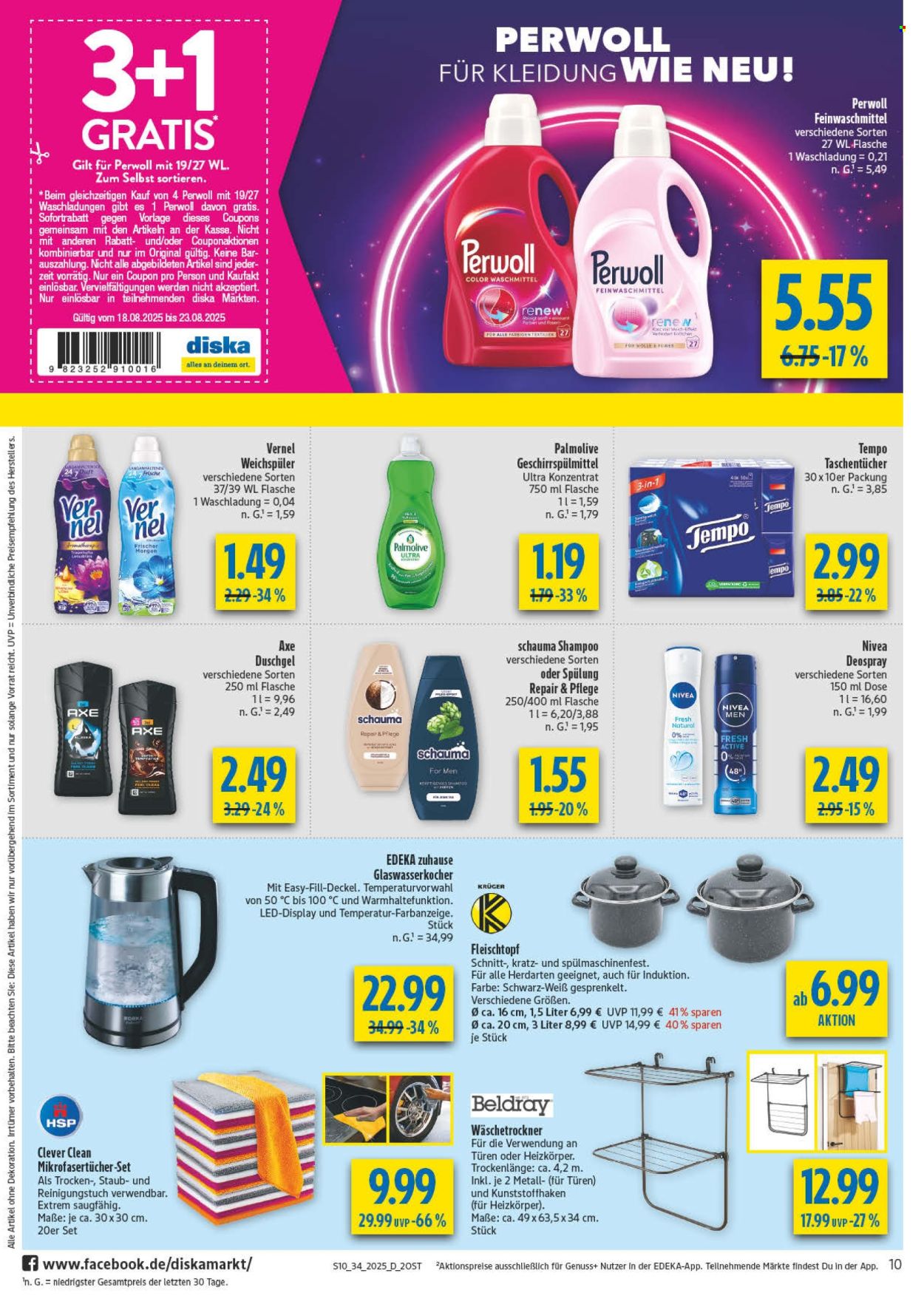Diska Prospekte  - 18.08.2025 - 23.08.2025. Seite 10