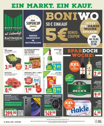 Prospekte Marktkauf - 18.08.2025 - 23.08.2025.
