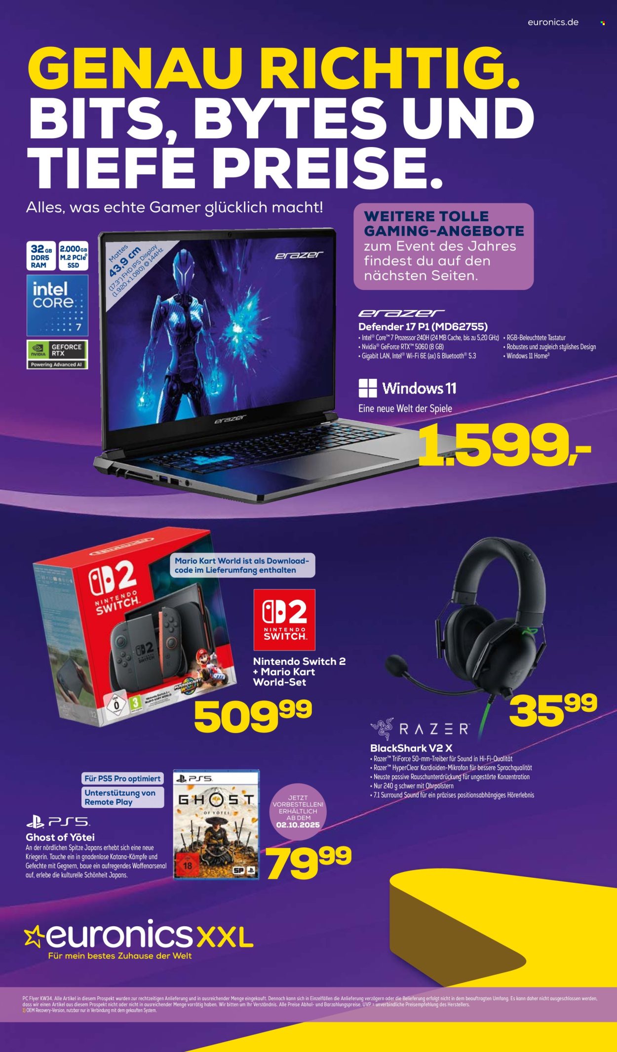 Euronics Prospekte  - 20.08.2025 - 31.08.2025. Seite 1