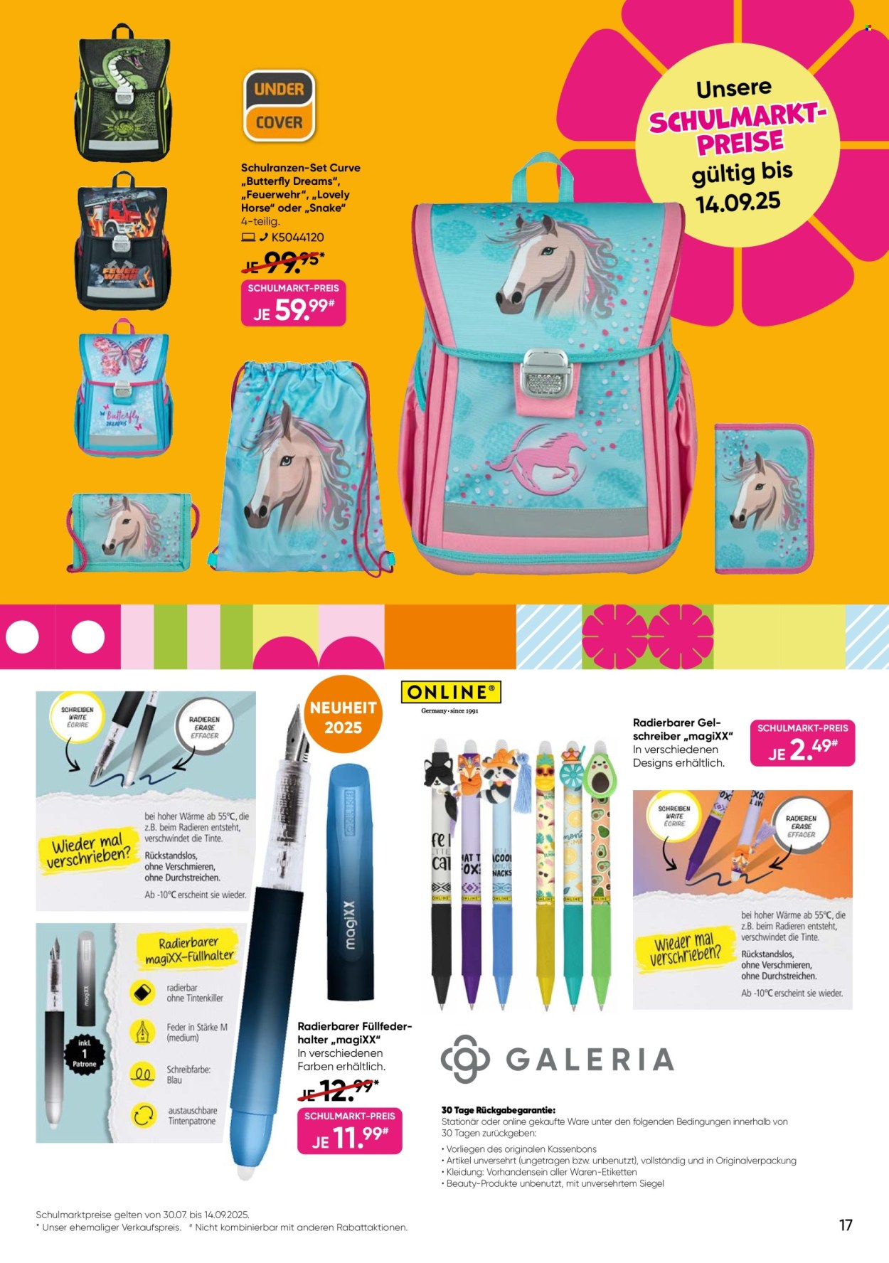 GALERIA Karstadt Kaufhof Prospekte  - 20.08.2025 - 26.08.2025. Seite 17