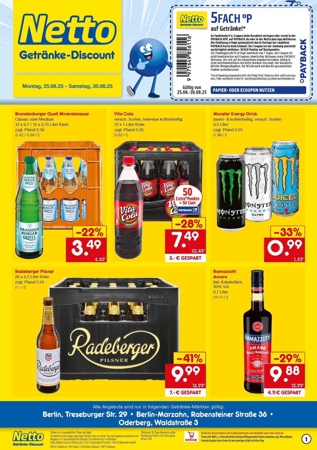 Netto Marken-Discount Prospekte  - 25.08.2025 - 30.08.2025. Seite 1