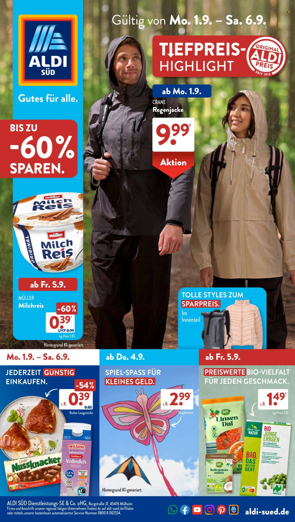 ALDI SÜD Prospekte  - 1.09.2025 - 6.09.2025. Seite 1