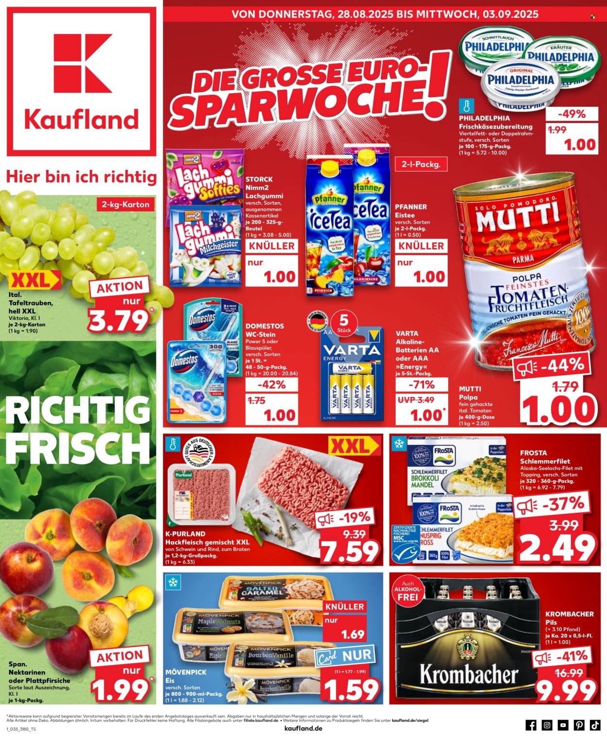 Kaufland Prospekte  - 28.08.2025 - 3.09.2025. Seite 1