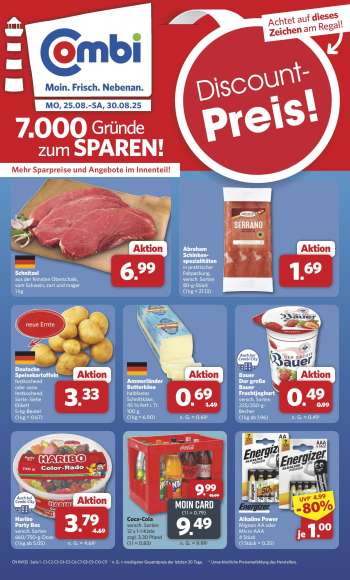 Prospekte Combi - 25.08.2025 - 30.08.2025.