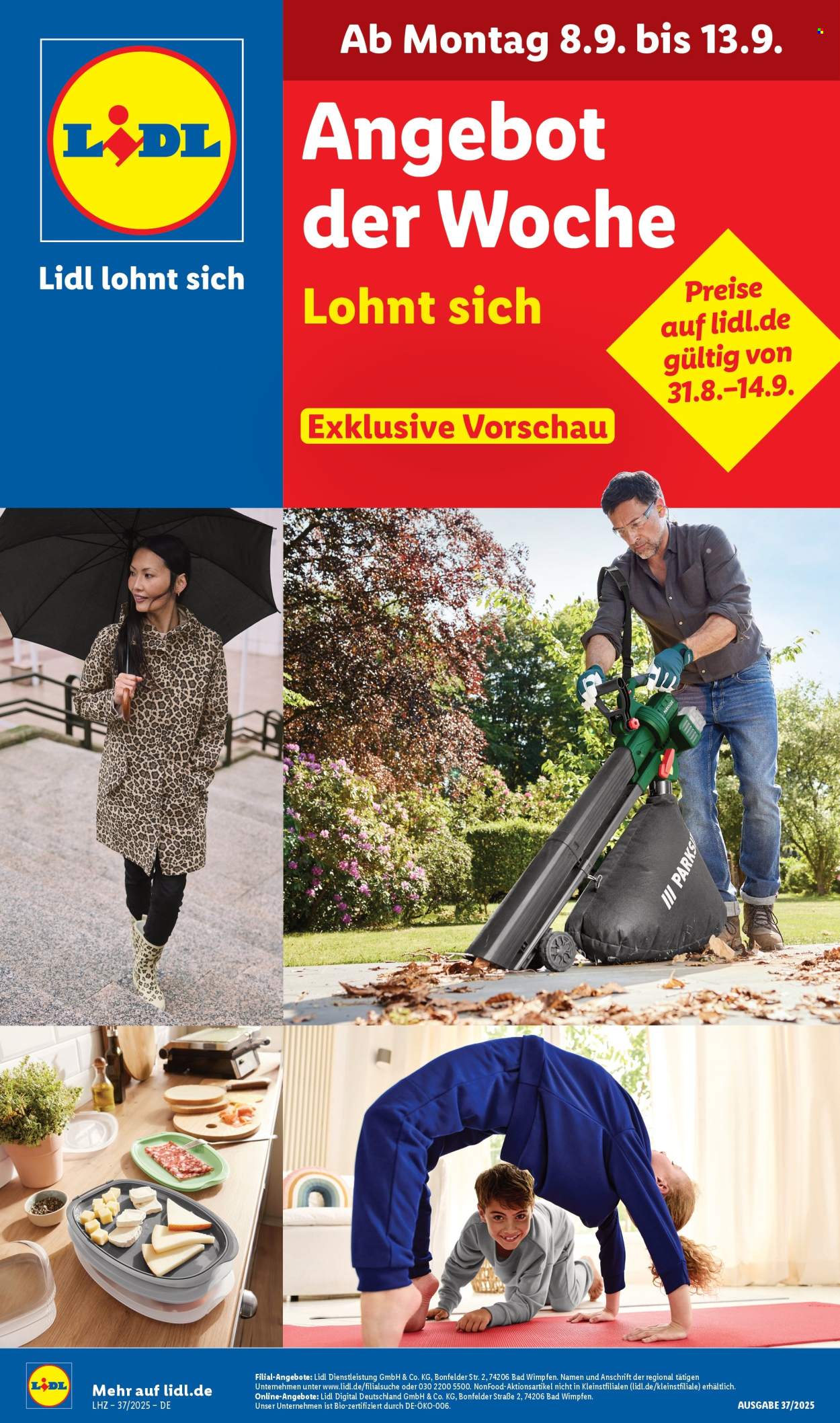 Lidl Prospekte  - 8.09.2025 - 13.09.2025. Seite 1