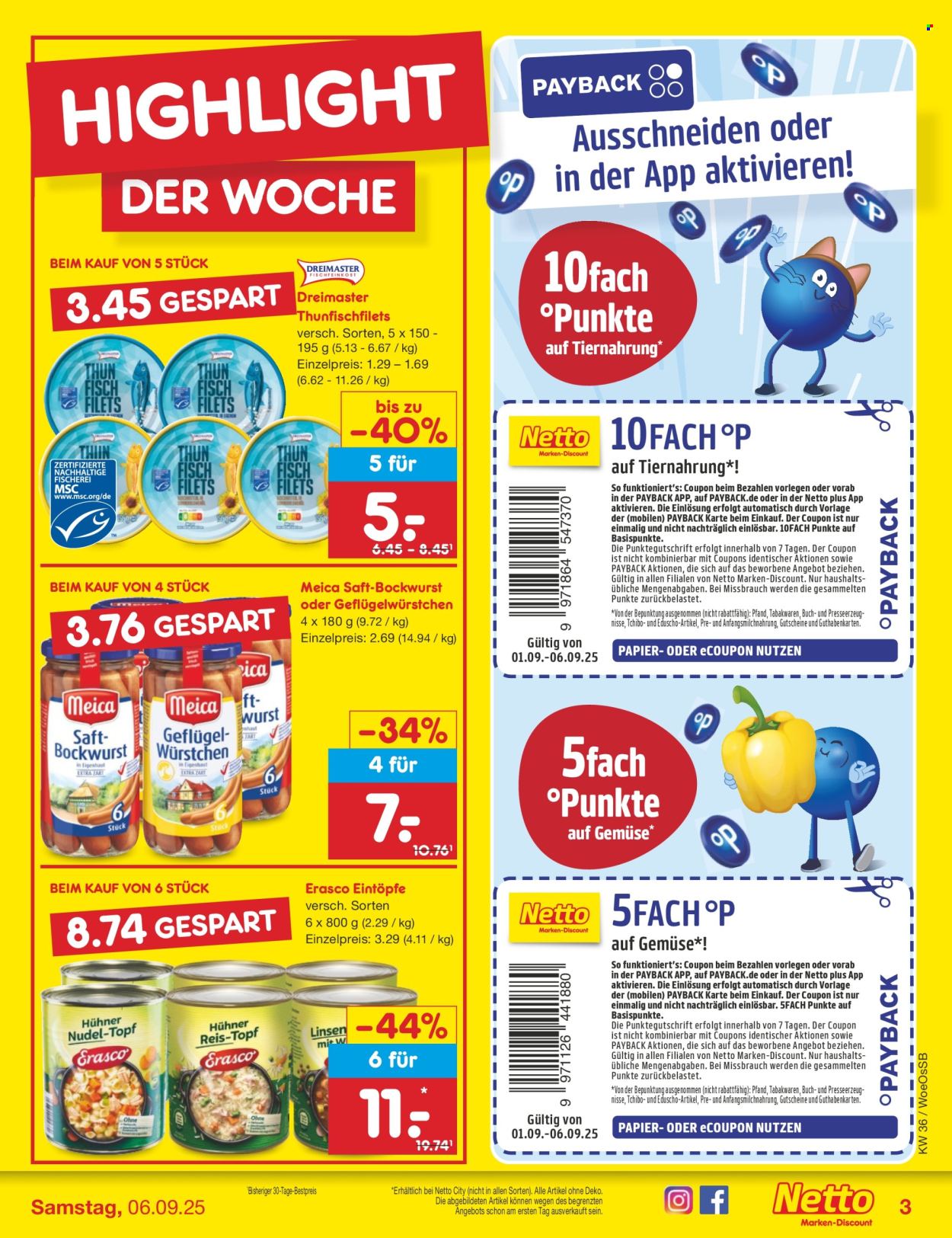 Netto Marken-Discount Prospekte  - 1.09.2025 - 6.09.2025. Seite 3