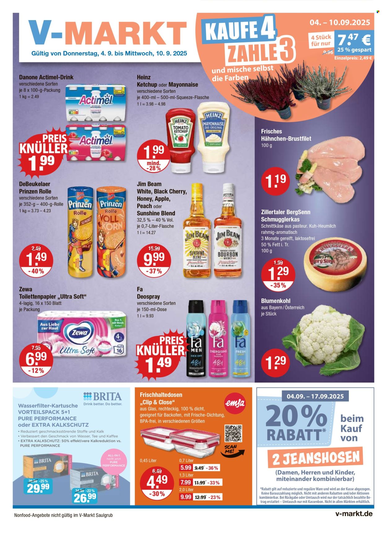 V-Markt Prospekte  - 4.09.2025 - 10.09.2025. Seite 1