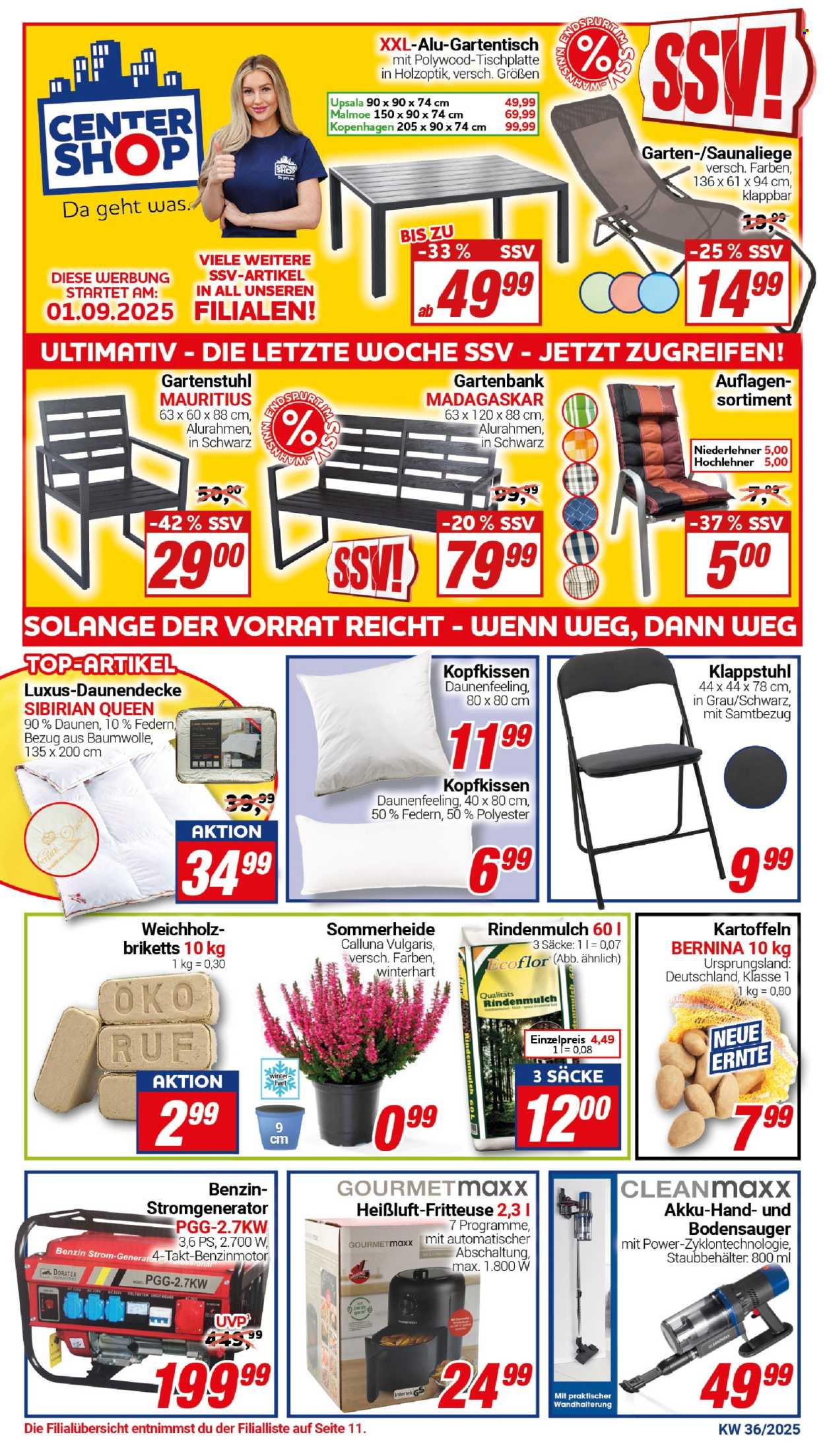 CENTERSHOP Prospekte  - 1.09.2025 - 6.09.2025. Seite 1