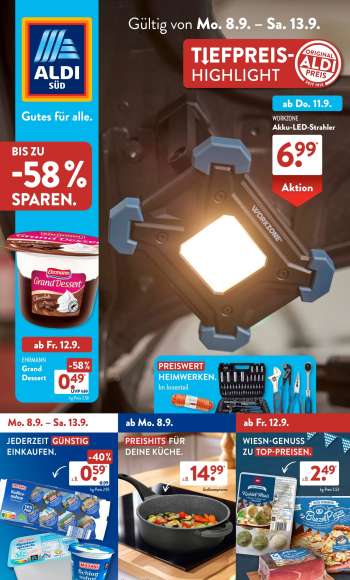Prospekte ALDI SÜD - 8.09.2025 - 13.09.2025.