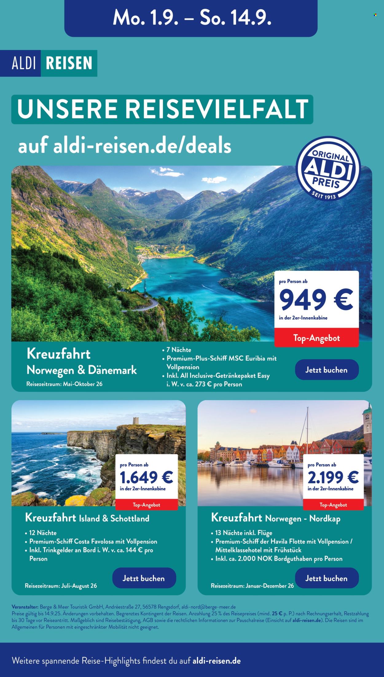 ALDI Nord Prospekte  - 8.09.2025 - 13.09.2025. Seite 45