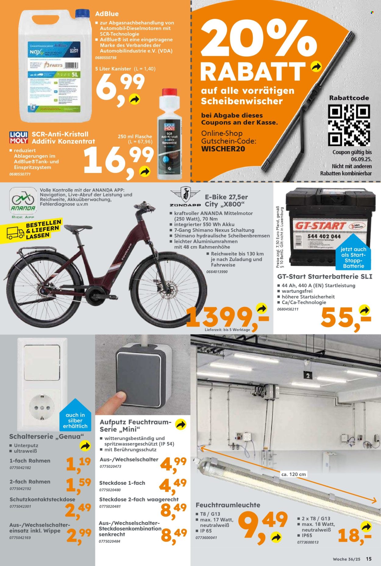 Globus Baumarkt Prospekte  - 1.09.2025 - 6.09.2025. Seite 15
