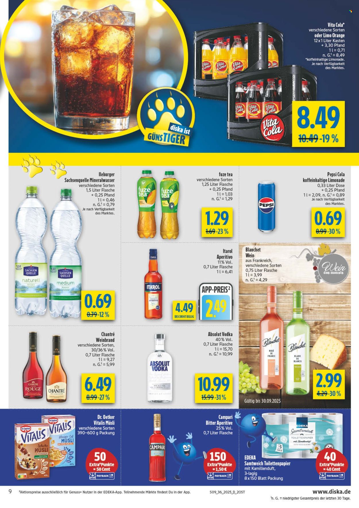 Diska Prospekte  - 1.09.2025 - 6.09.2025. Seite 9