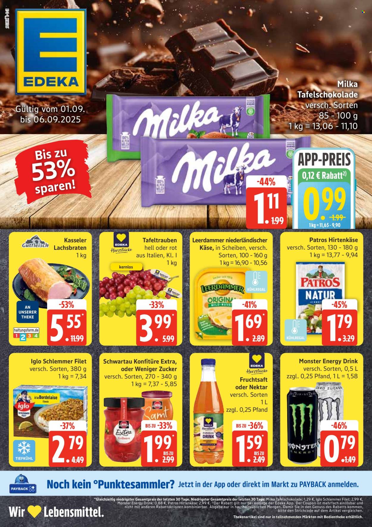 Edeka Prospekte  - 1.09.2025 - 6.09.2025. Seite 1