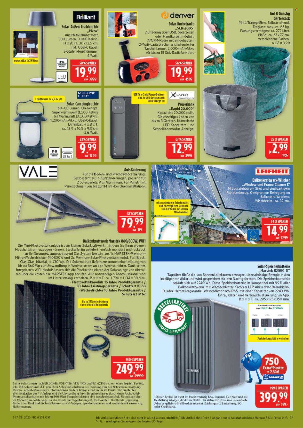 Marktkauf Prospekte  - 1.09.2025 - 6.09.2025. Seite 37