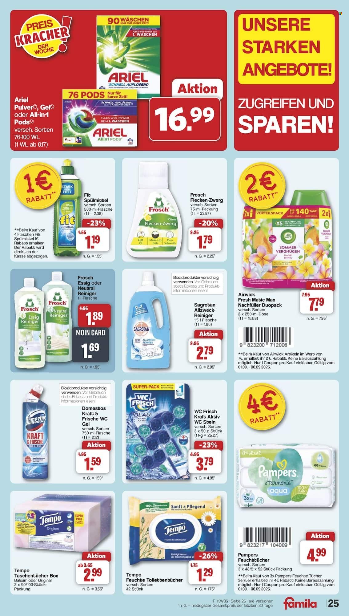 famila Prospekte  - 1.09.2025 - 6.09.2025. Seite 29
