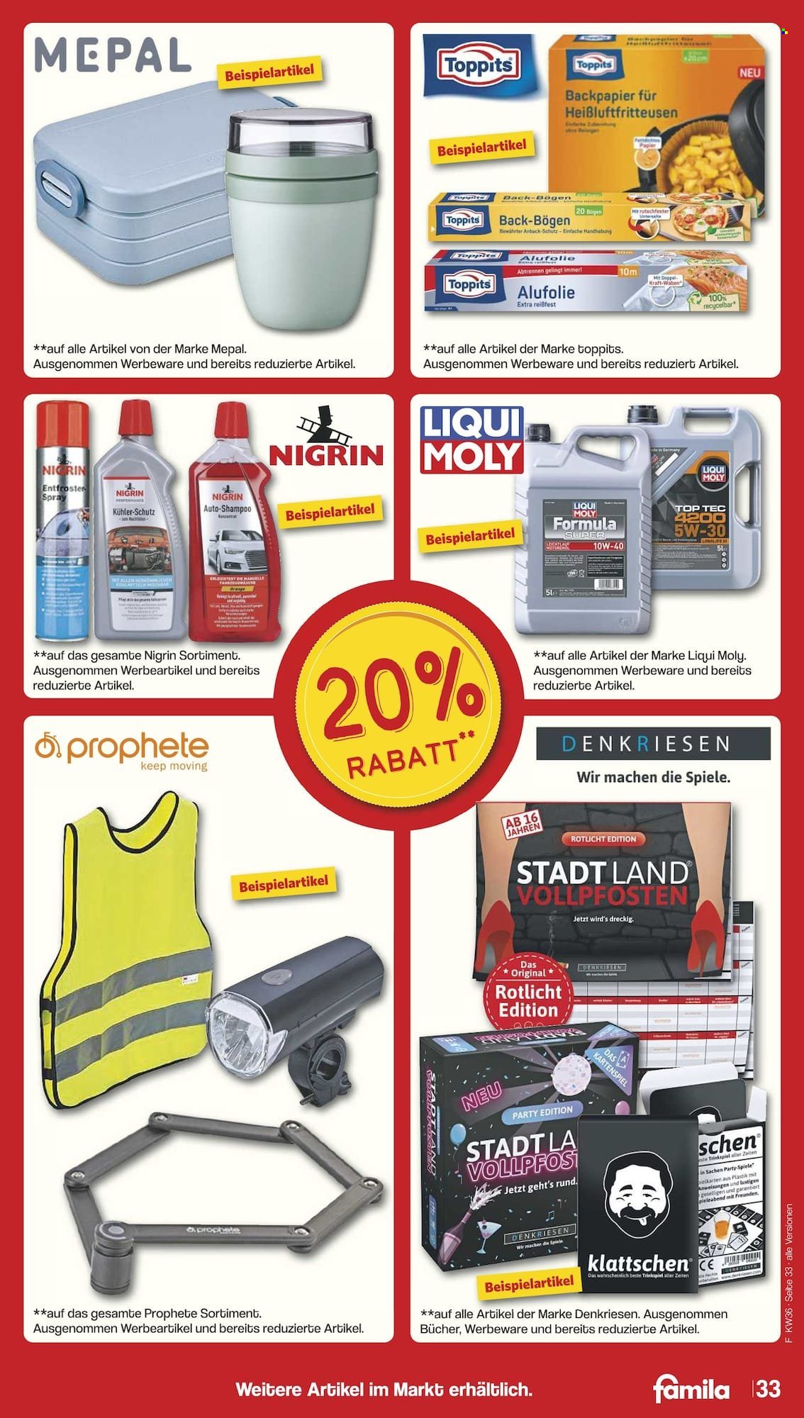 famila Prospekte  - 1.09.2025 - 6.09.2025. Seite 38