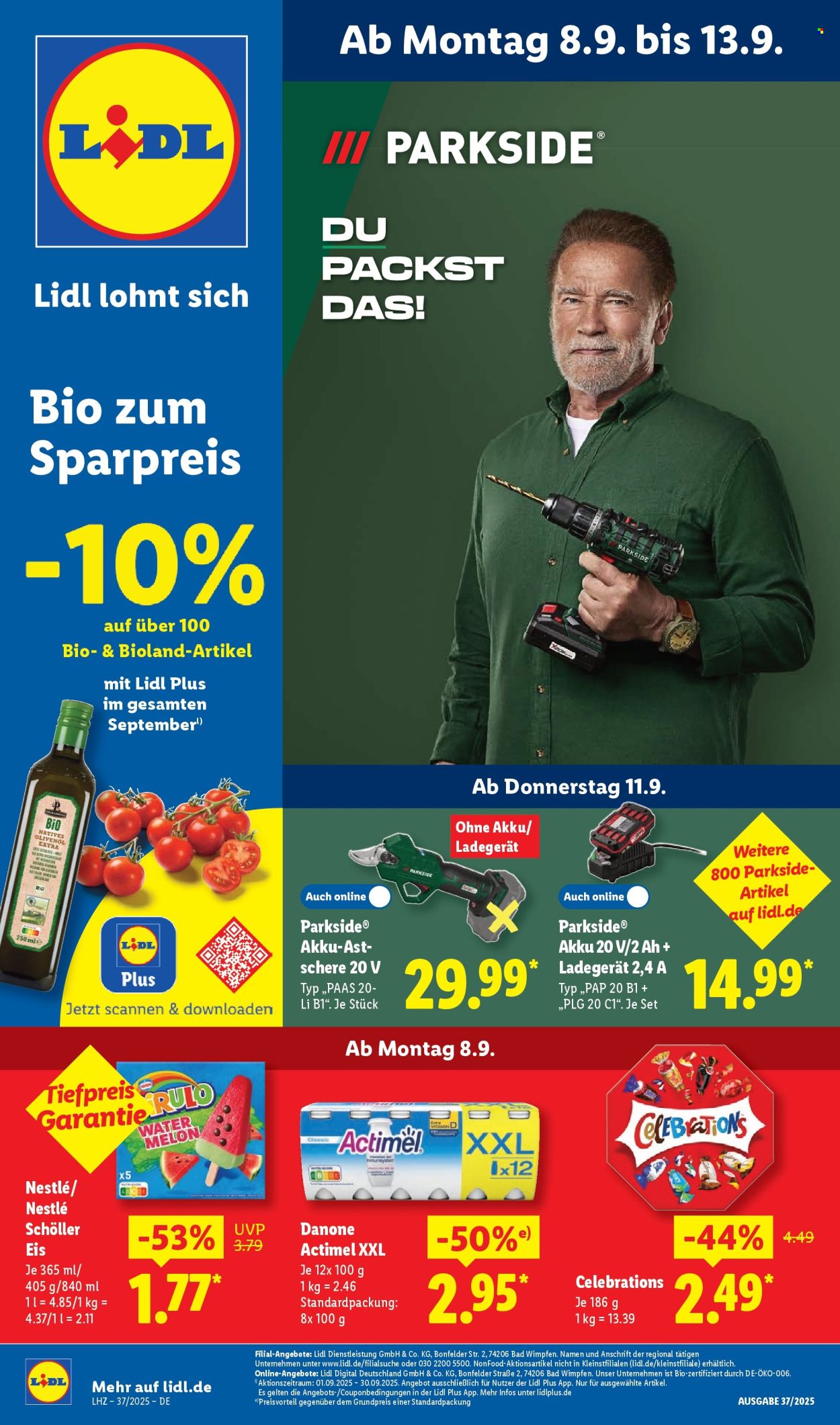 Lidl Prospekte  - 8.09.2025 - 13.09.2025. Seite 1