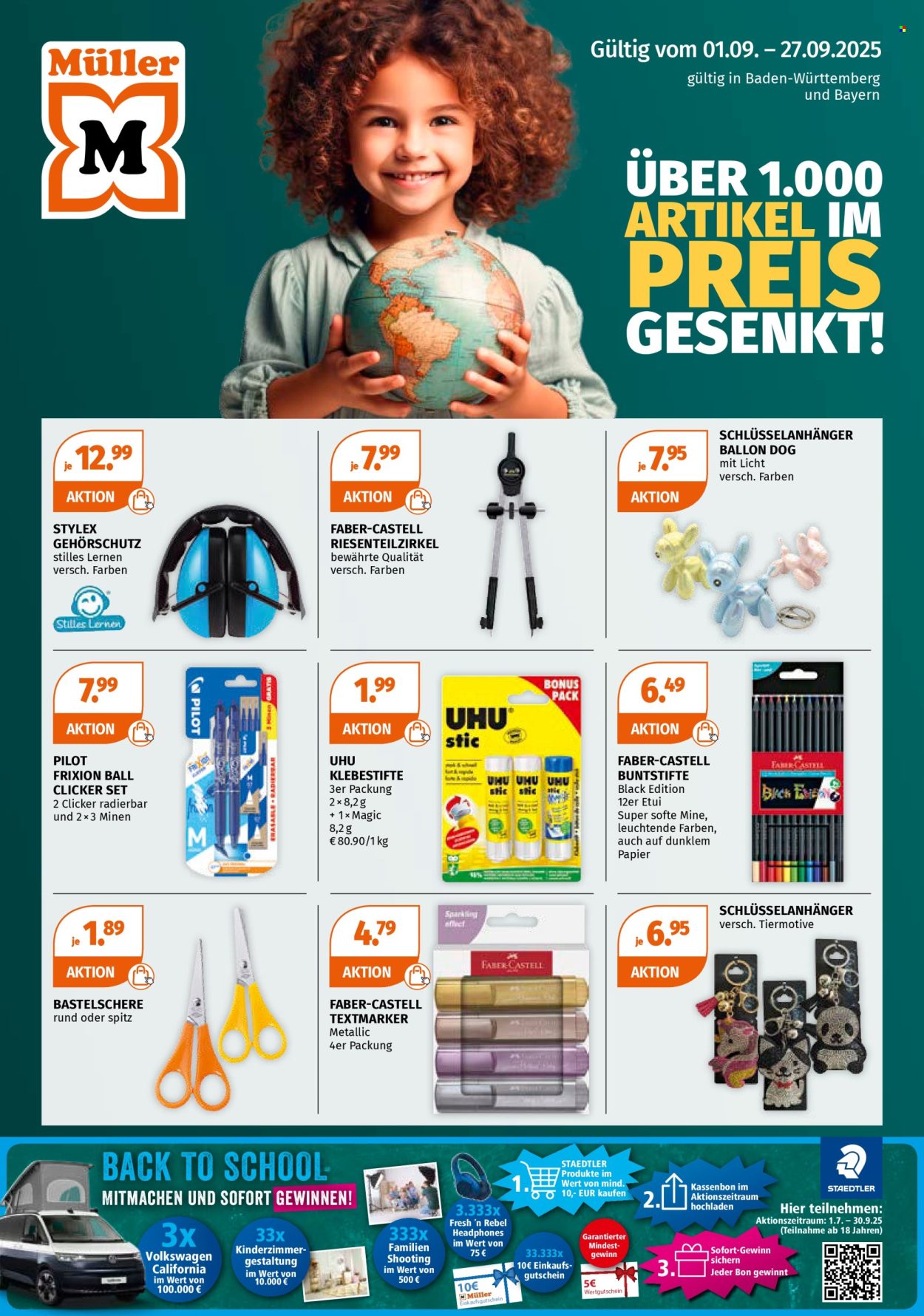 Müller Prospekte  - 1.09.2025 - 27.09.2025. Seite 1