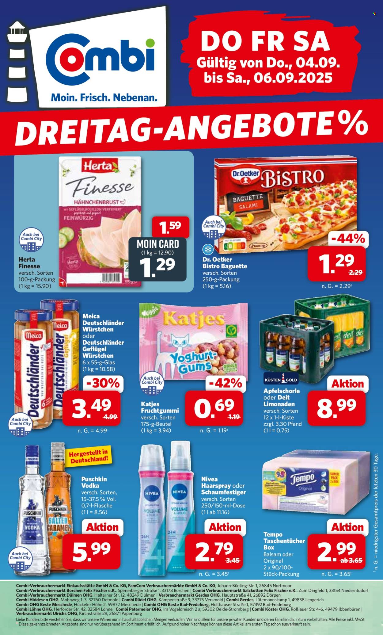 Combi Prospekte  - 4.09.2025 - 6.09.2025. Seite 1
