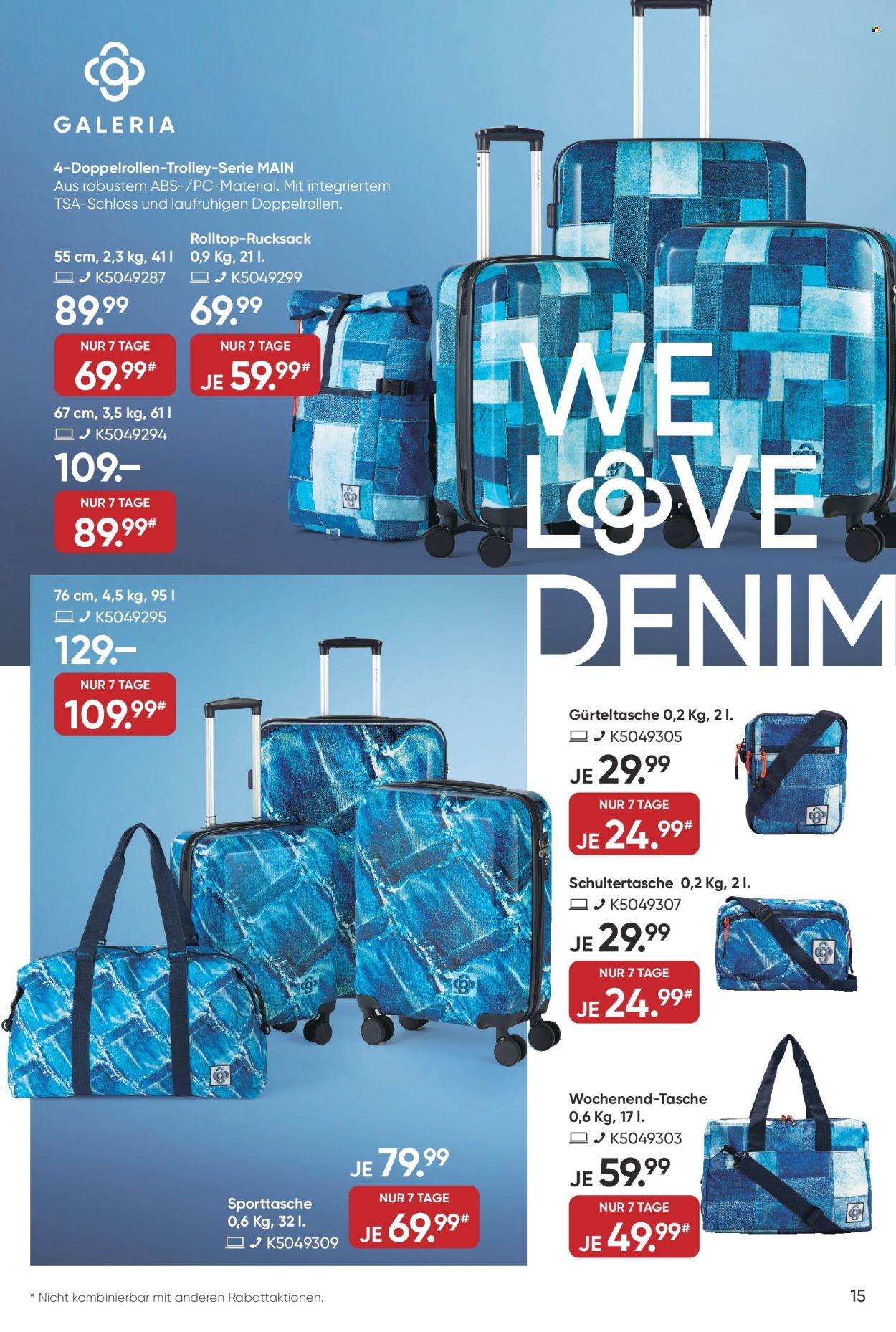 GALERIA Karstadt Kaufhof Prospekte  - 3.09.2025 - 9.09.2025. Seite 15