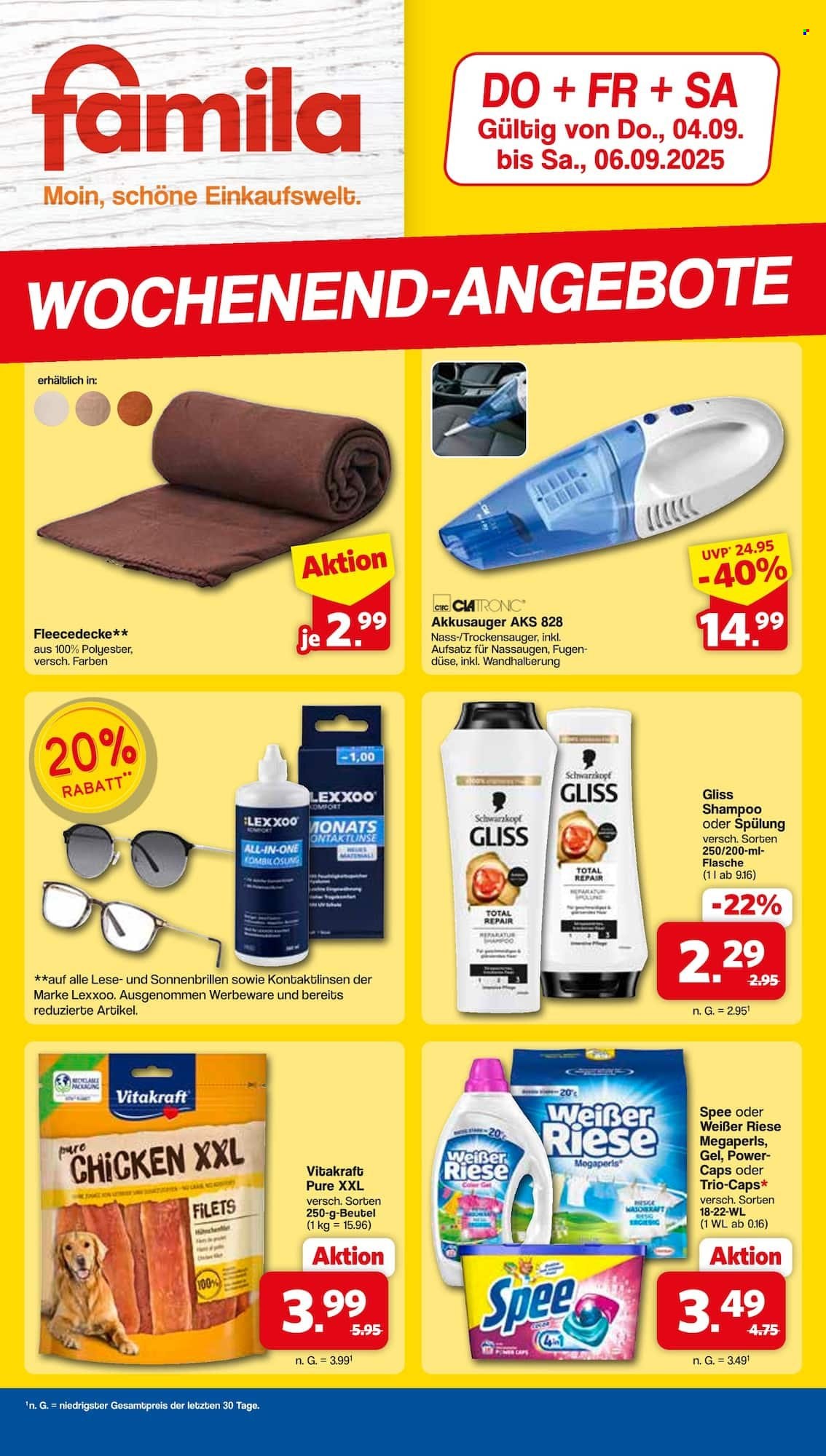famila Prospekte  - 4.09.2025 - 6.09.2025. Seite 1