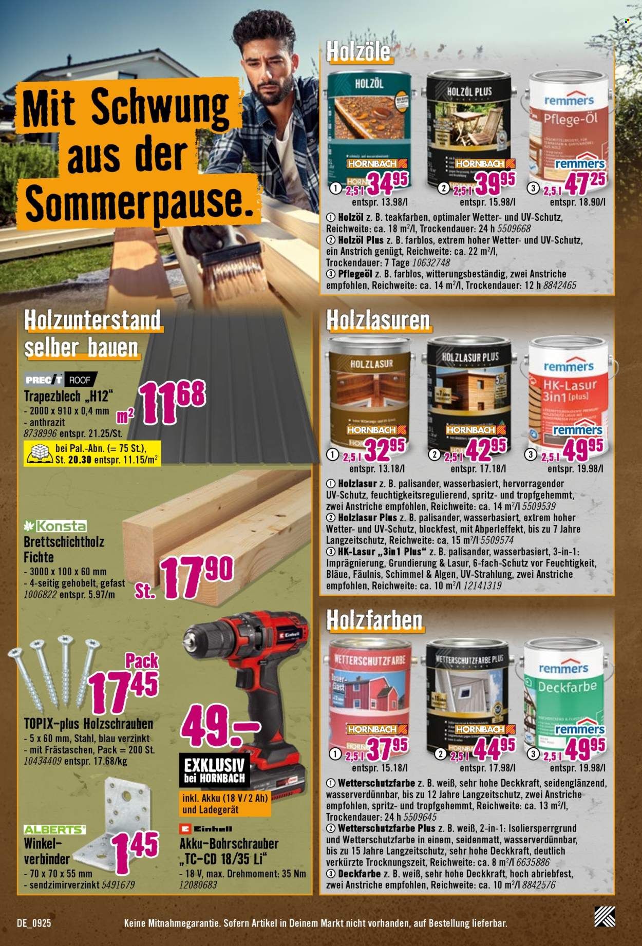 Hornbach Prospekte  - 4.09.2025 - 1.10.2025. Seite 13