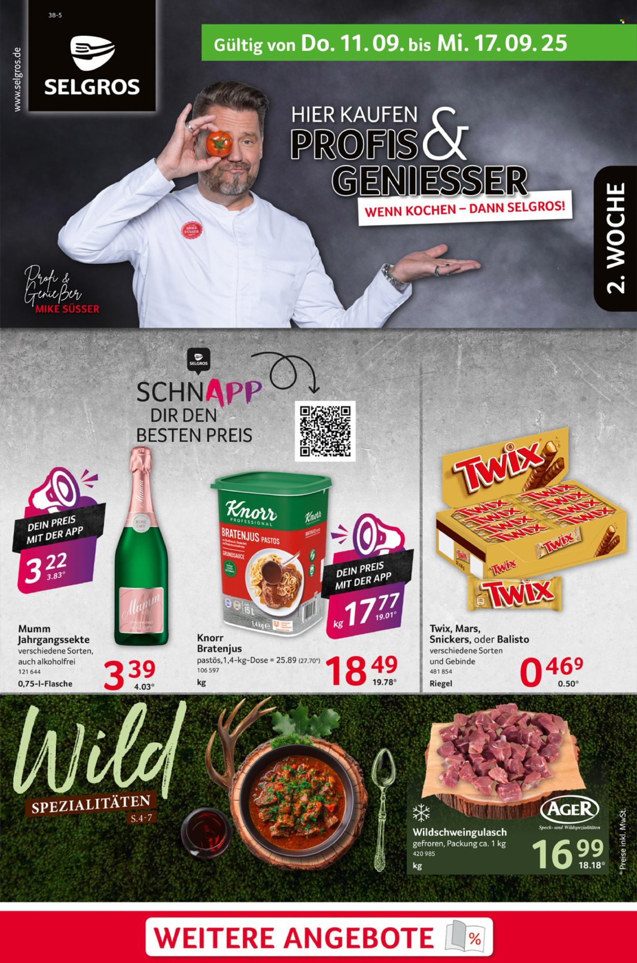 Selgros Prospekte  - 11.09.2025 - 17.09.2025. Seite 1