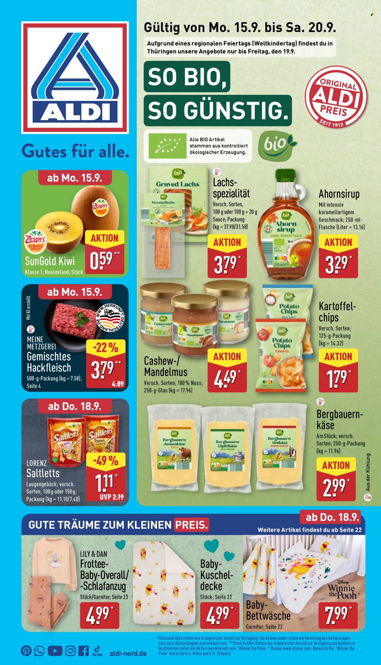 ALDI Nord Prospekte  - 15.09.2025 - 20.09.2025. Seite 1