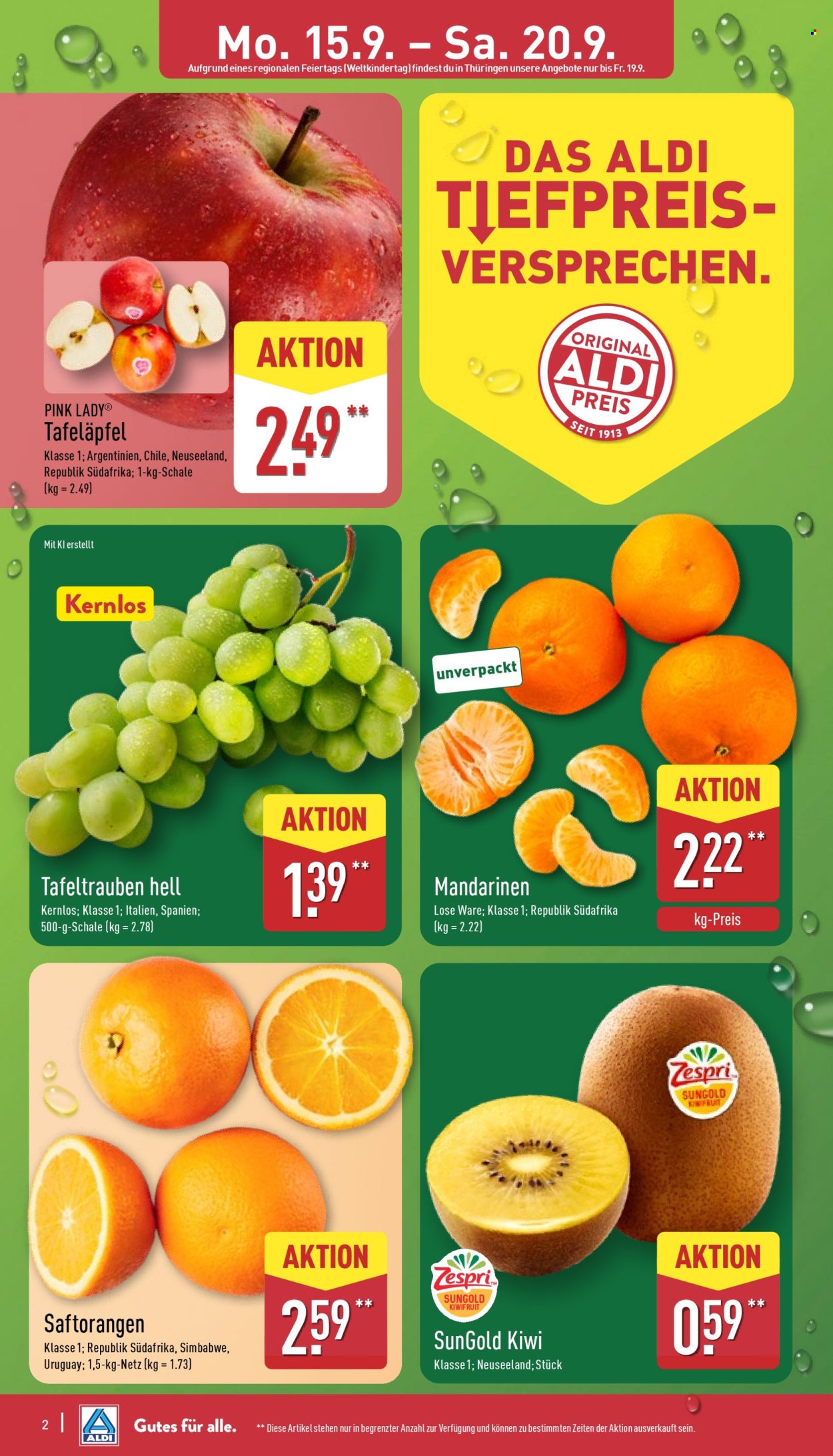 ALDI Nord Prospekte  - 15.09.2025 - 20.09.2025. Seite 2