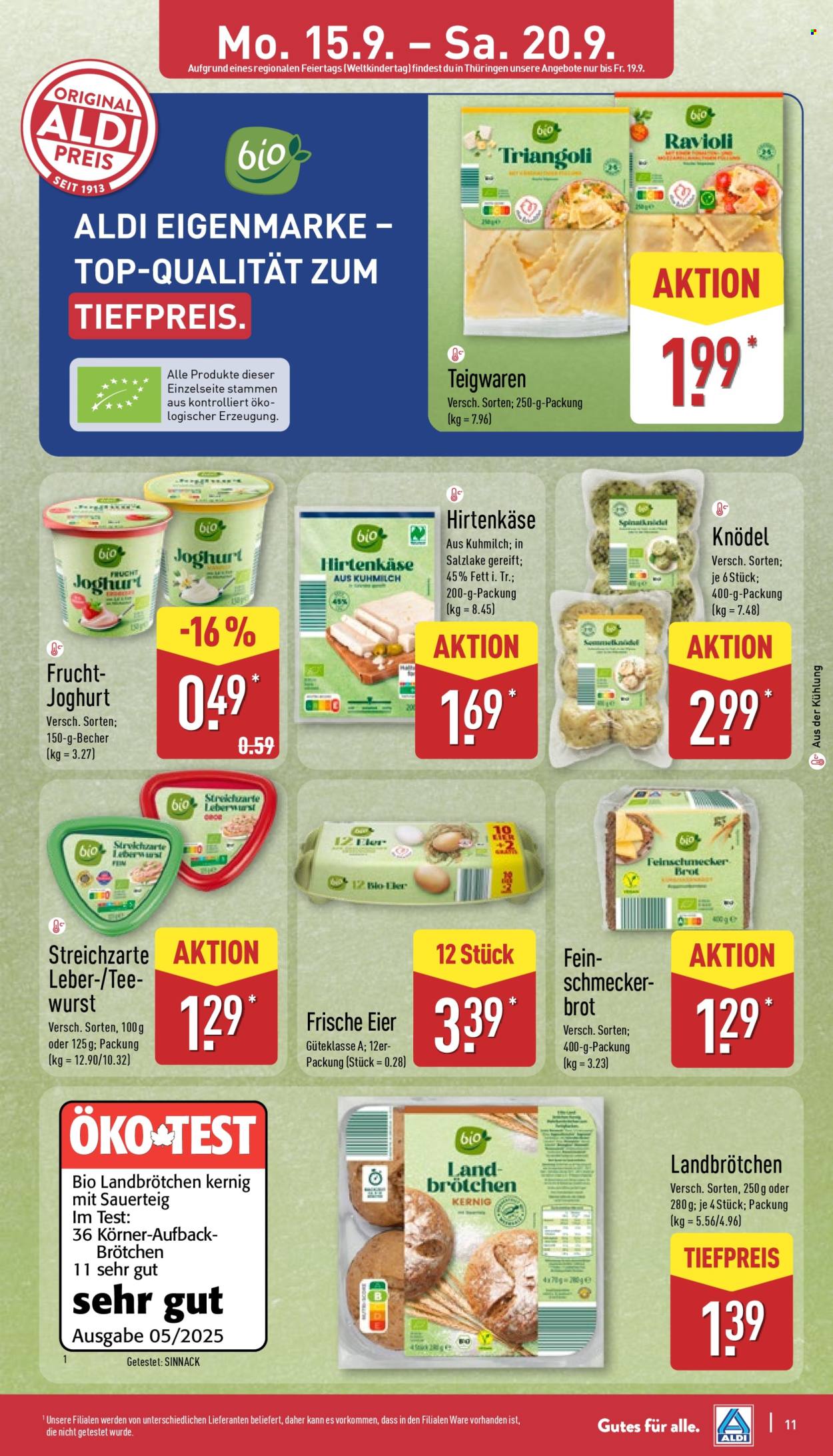 ALDI Nord Prospekte  - 15.09.2025 - 20.09.2025. Seite 11