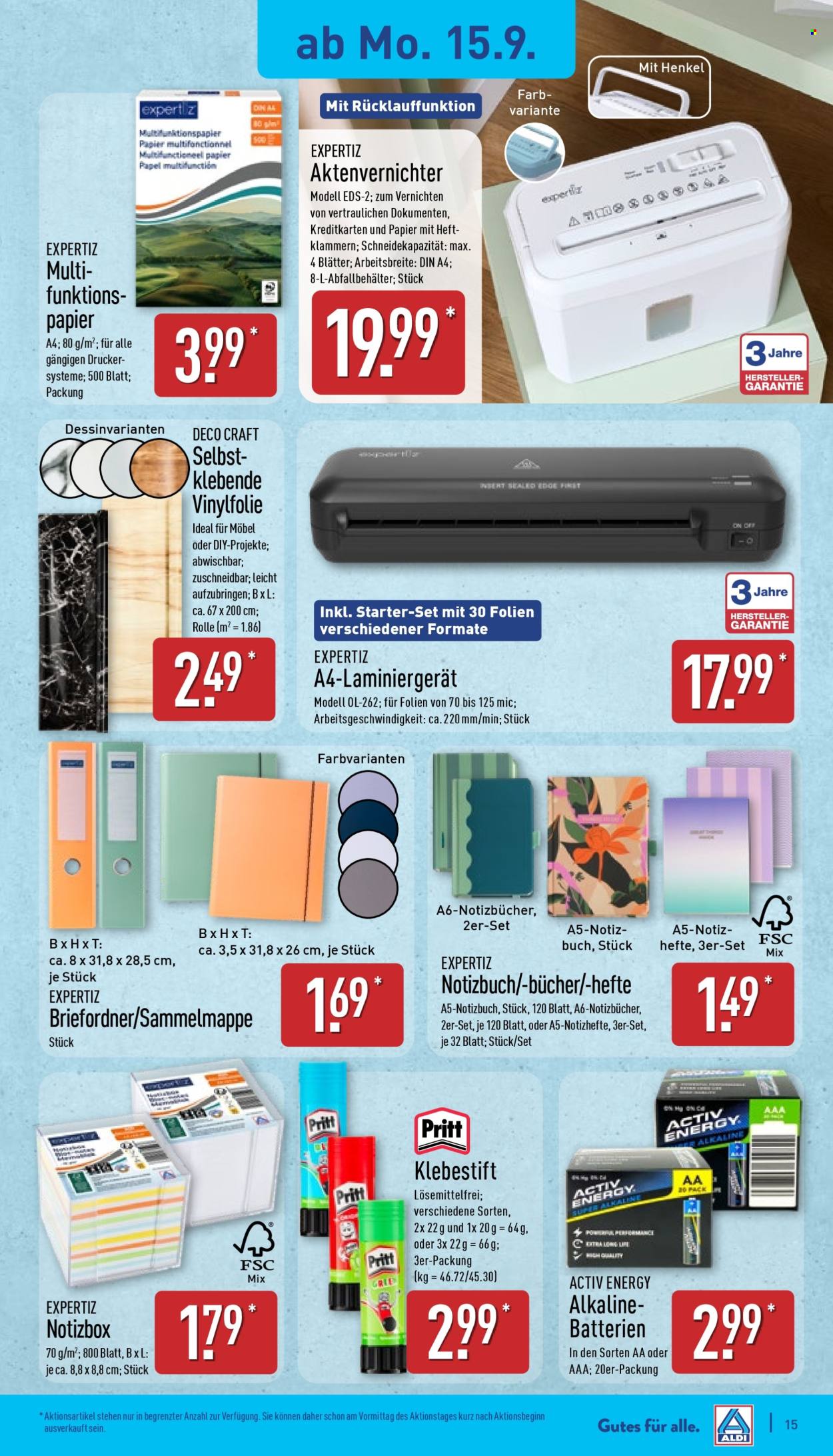 ALDI Nord Prospekte  - 15.09.2025 - 20.09.2025. Seite 15