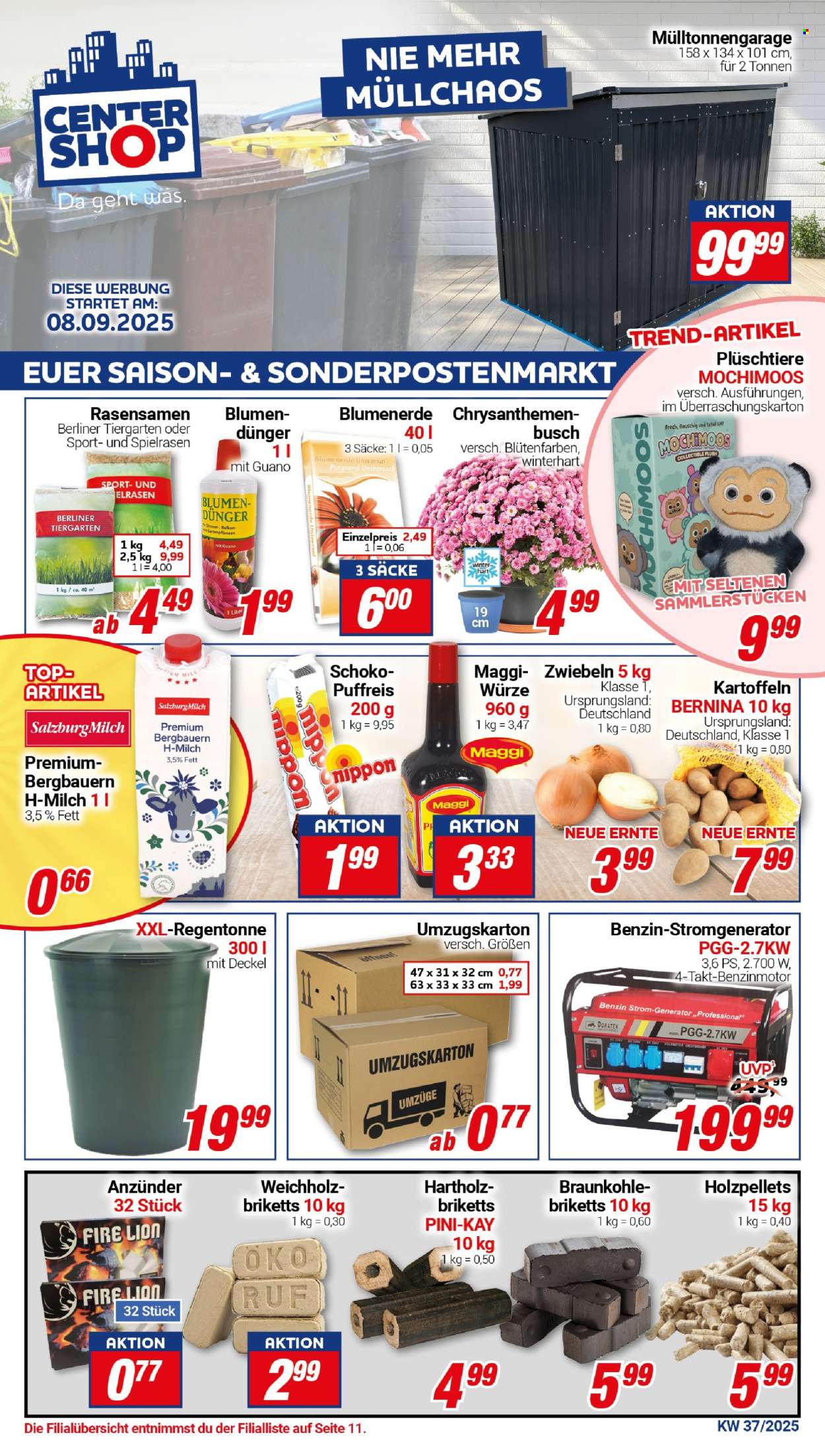 CENTERSHOP Prospekte  - 8.09.2025 - 13.09.2025. Seite 1